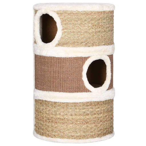 Cat Scratching Barrel in Seagrass - Little and Giant Explorers vidaXL