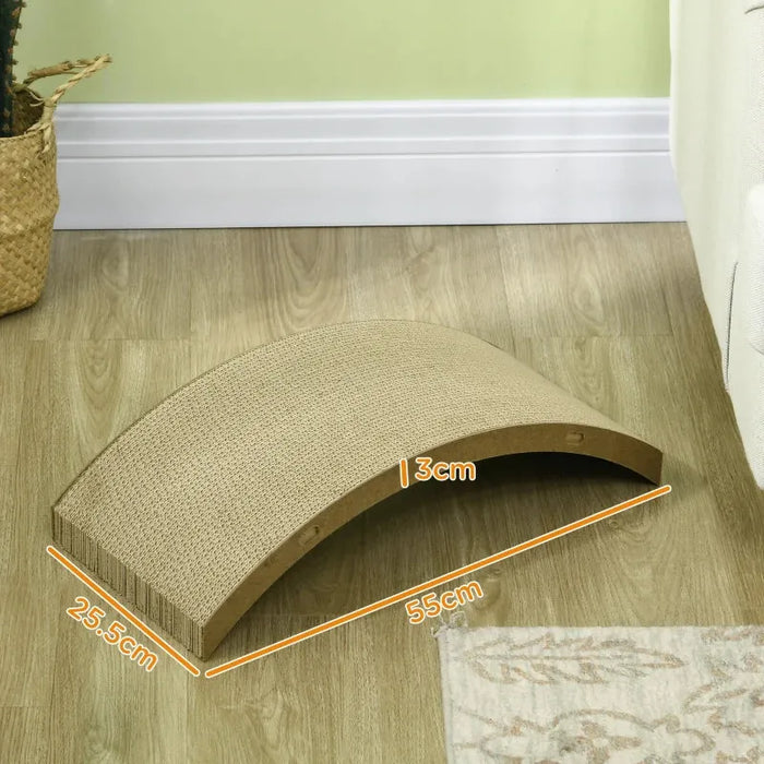 Cat Scratching Board Set – 4-Piece Corrugated Cardboard Pads | For Cat Wheel or Standalone Use PAWHUT - Little and Giant Explorers PawHut