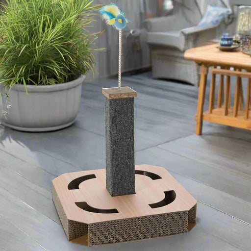 Pets Collection Cat Scratching Post Natural 40x40x40 cm - Little and Giant Explorers Pets Collection