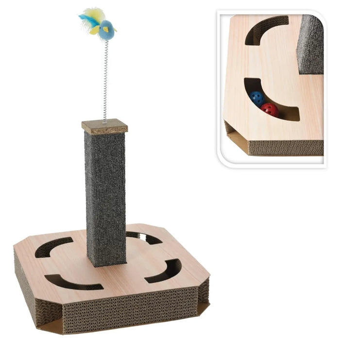 Pets Collection Cat Scratching Post Natural 40x40x40 cm - Little and Giant Explorers Pets Collection