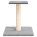 Cat Scratching Post with Platform in Light Grey - Little and Giant Explorers vidaXL