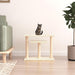 Cat Scratching Posts with Platforms in Cream - Little and Giant Explorers vidaXL