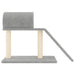 Cat Scratching Posts with Tunnel and Ladder in Light Grey - Little and Giant Explorers vidaXL