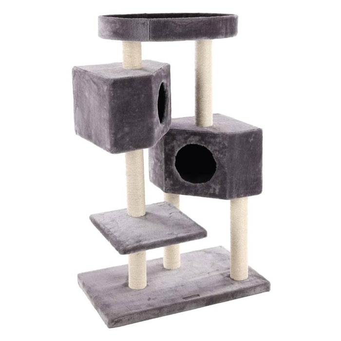 Cat Scratching Tree 'Kresko' in Grey - Little and Giant Explorers FLAMINGO