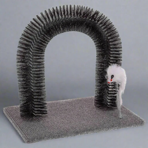 Cat Toy | Grooming Arch in Grey and Black - Little and Giant Explorers Pets Collection