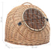 Cat Transporter in Natural Willow - Little and Giant Explorers vidaXL