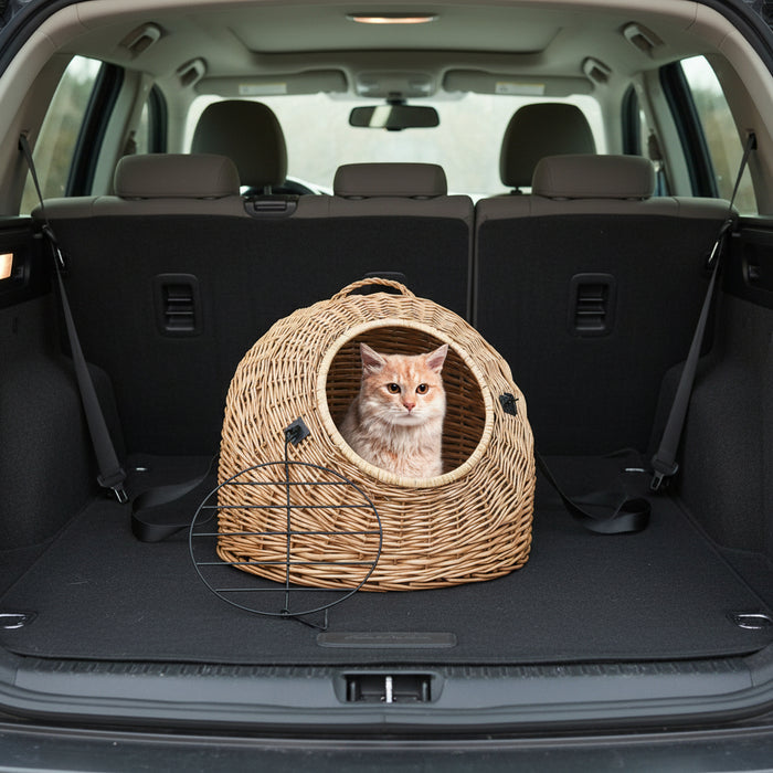 Cat Transporter in Natural Willow - Little and Giant Explorers vidaXL