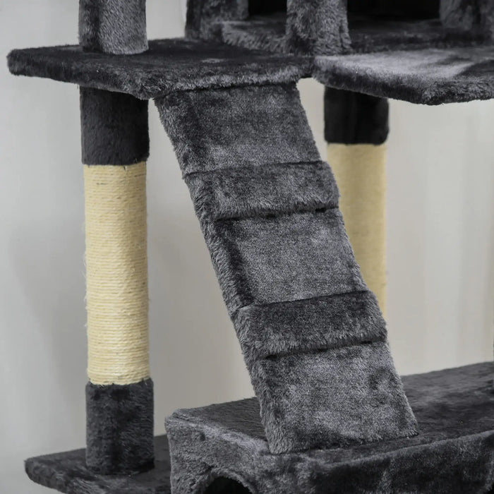 Cat Tree Scratching House | Activity Play Centre - Little and Giant Explorers PawHut