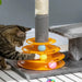 Cat Tree – Grey | Interactive Cat Tower with Scratching Post, Toy Balls and Raised Platform PAWHUT - Little and Giant Explorers PawHut