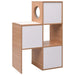 Cat Tree House – Brown and White | Multi-Level Cat Tower - 3 Condos and Cushions VIDAXL - Little and Giant Explorers vidaXL
