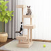 Cat Tree in Solid Wood Pine - Little and Giant Explorers vidaXL