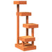 Cat Tree Wax Brown 45.5x49x103 cm Solid Wood Pine - Little and Giant Explorers vidaXL