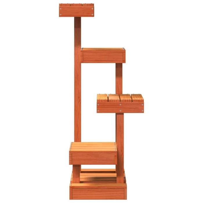 Cat Tree Wax Brown 45.5x49x103 cm Solid Wood Pine - Little and Giant Explorers vidaXL