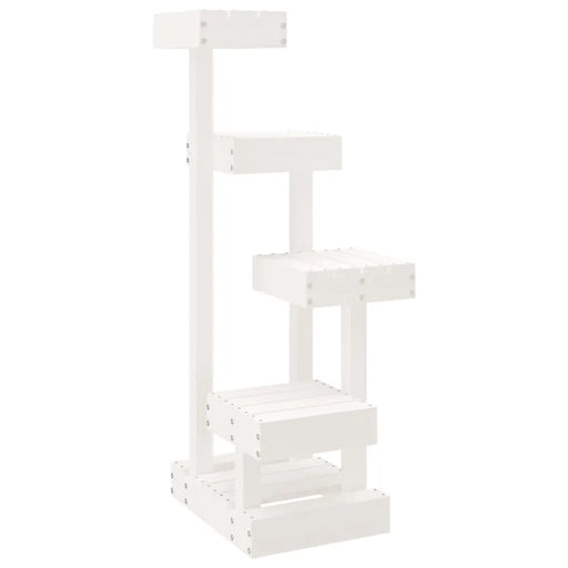 Cat Tree White 45.5x49x103 cm Solid Wood Pine - Little and Giant Explorers vidaXL