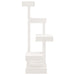 Cat Tree White 45.5x49x103 cm Solid Wood Pine - Little and Giant Explorers vidaXL