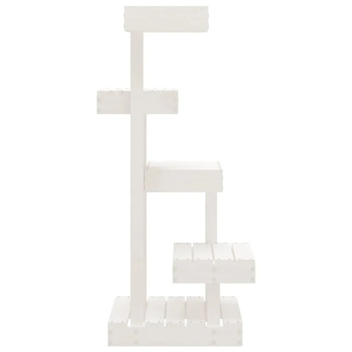 Cat Tree White 45.5x49x103 cm Solid Wood Pine - Little and Giant Explorers vidaXL