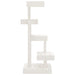 Cat Tree White 45.5x49x103 cm Solid Wood Pine - Little and Giant Explorers vidaXL