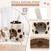 Cat Tree Milk Tea Design | Creative Food-Inspired Styling with Rotatable Post - Little and Giant Explorers Costway