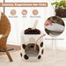Cat Tree Milk Tea Design | Creative Food-Inspired Styling with Rotatable Post - Little and Giant Explorers Costway