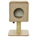 Cat Tree Stand 'Molly' in Brown (42 x 42 x 67cm) - Little and Giant Explorers Jack and Vanilla