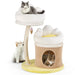 Cat Tree Tower | Multi-Level Playhouse - Condo, Scratching Post and Washable Perches COSTWAY - Little and Giant Explorers Costway