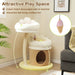 Cat Tree Tower | Multi-Level Playhouse - Condo, Scratching Post and Washable Perches COSTWAY - Little and Giant Explorers Costway