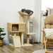 Cat Tree Tower with Scratching Post, Cat House, Toy Ball and Platform - Little and Giant Explorers PawHut