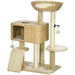 Cat Tree Tower with Scratching Post, Cat House, Toy Ball and Platform - Little and Giant Explorers PawHut