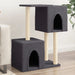 Cat Tree with Sisal Scratching Posts Dark Grey 86 cm - Little and Giant Explorers vidaXL