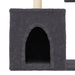 Cat Tree with Sisal Scratching Posts Dark Grey 86 cm - Little and Giant Explorers vidaXL