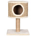 Cat Tree with Condo and Scratching Post in Seagrass - Little and Giant Explorers vidaXL