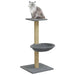 Cat Tree with Sisal Scratching Post Light Grey 74 cm - Little and Giant Explorers vidaXL