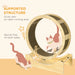 Cat Wheel Oak | Exercise Wheel with Built-In Brake System - Little and Giant Explorers PawHut