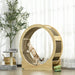 Cat Wheel with Brake and Scratching Pads in Oak - Little and Giant Explorers PawHut