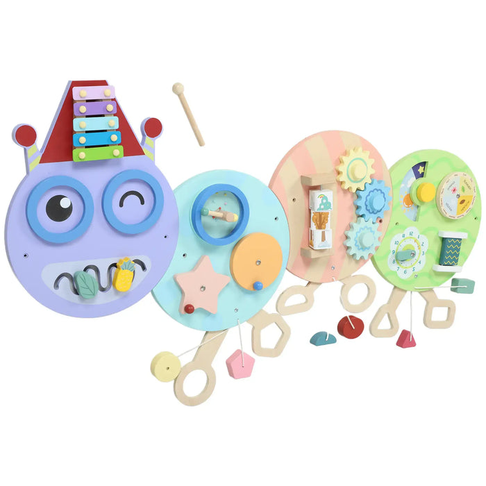 Caterpillar Wall-Mounted Busy Board | Seven-in-One Montessori Activity Toy AIYAPLAY - Little and Giant Explorers AIYAPLAY