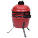 Ceramic Kamado Grill – 26.5cm Mini BBQ Smoker | Red Ceramic Charcoal Grill VIDAXL - Little and Giant Explorers vidaXL