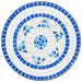 Ceramic Mosaic Bistro Table in Blue and White (Ø50 x 70cm) - Little and Giant Explorers vidaXL