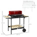 Charcoal BBQ Grill – 5-Position Height | 1800cm² Cooking Area OUTSUNNY - Little and Giant Explorers Outsunny