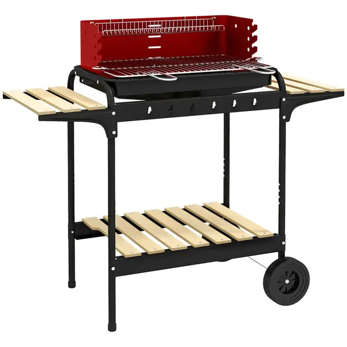 Charcoal BBQ Grill – 5-Position Height | 1800cm² Cooking Area OUTSUNNY - Little and Giant Explorers Outsunny