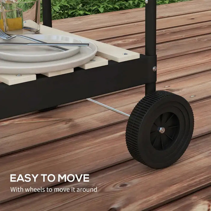 Charcoal BBQ Grill – 5-Position Height | 1800cm² Cooking Area OUTSUNNY - Little and Giant Explorers Outsunny