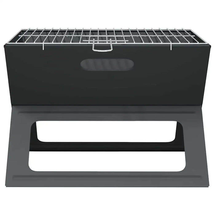 Charcoal Grill – Foldable Portable BBQ | 46cm Black Carbon Steel Outdoor Grill VIDAXL - Little and Giant Explorers vidaXL