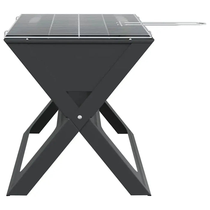 Charcoal Grill – Foldable Portable BBQ | 46cm Black Carbon Steel Outdoor Grill VIDAXL - Little and Giant Explorers vidaXL