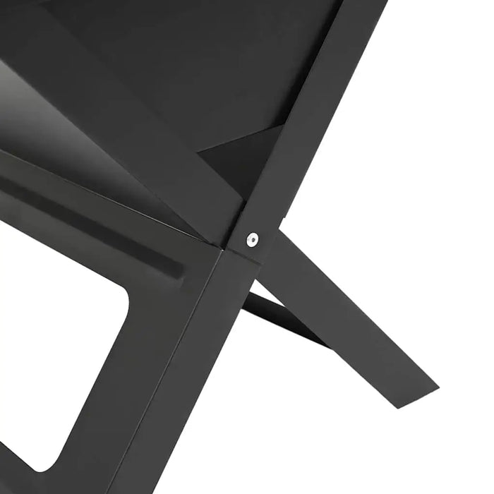 Charcoal Grill – Foldable Portable BBQ | 46cm Black Carbon Steel Outdoor Grill VIDAXL - Little and Giant Explorers vidaXL