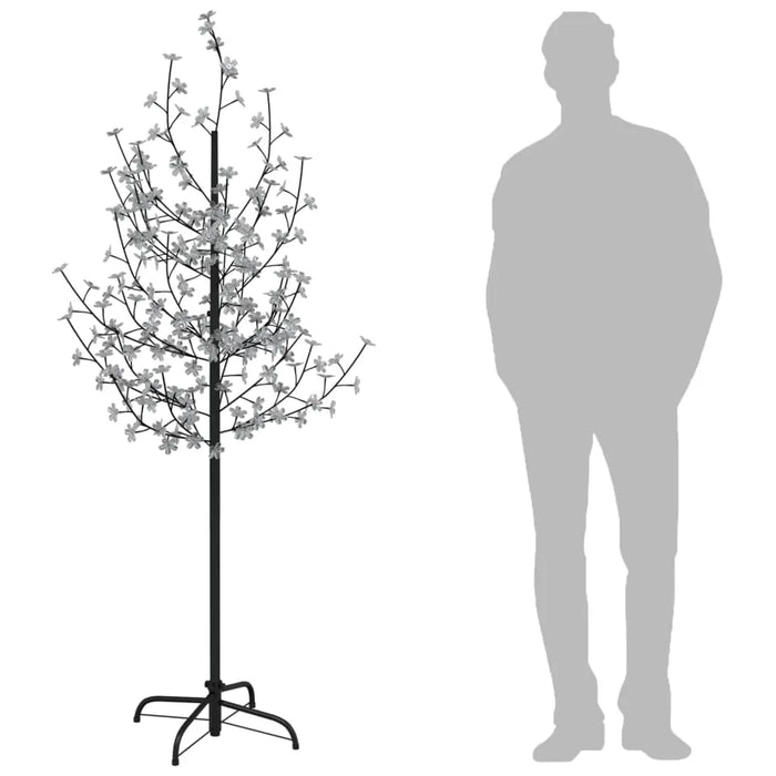 Cherry Blossom LED Tree in Warm White with 200 LEDs 180cm - Little and Giant Explorers vidaXL