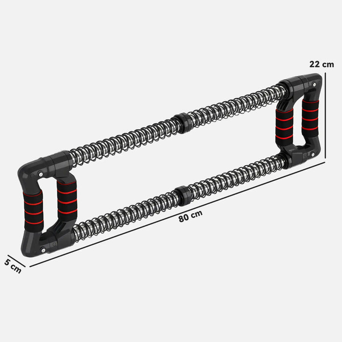 Chest Expander Stainless Steel | 10-80kg Adjustable Resistance - Little and Giant Explorers SPORTNOW