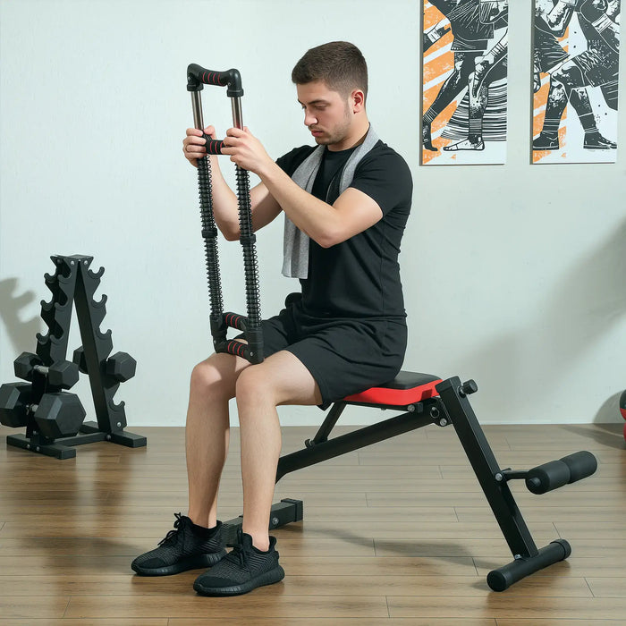 Chest Expander Stainless Steel | 10-80kg Adjustable Resistance - Little and Giant Explorers SPORTNOW