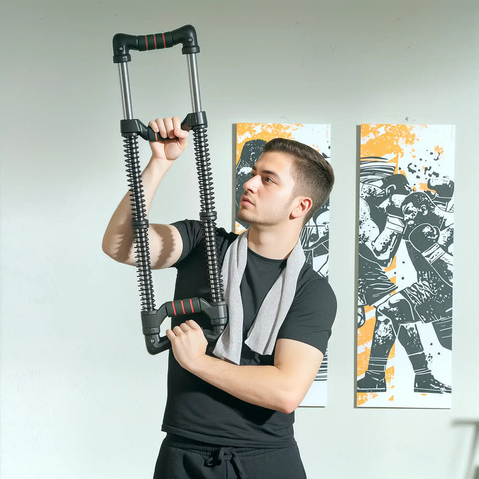 Chest Expander Stainless Steel | 10-80kg Adjustable Resistance - Little and Giant Explorers SPORTNOW