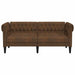 Chesterfield Plush Sofa – Brown Faux Leather | Classic Button-Tufted Design VIDAXL - Little and Giant Explorers