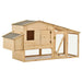 Chicken Cage in Solid Pine Wood (178 x 67 x 92cm) - Little and Giant Explorers vidaXL