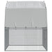 Chicken Cage with Roof and Door in Silver Galvanised Steel (285 x 195 x 230cm) - Little and Giant Explorers vidaXL